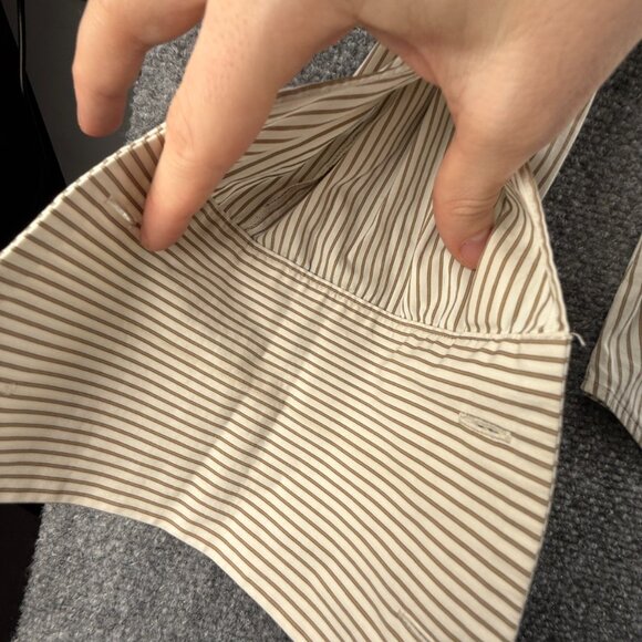 MAX MARA WEEKEND Striped Button Up Shirt Long Sleeve Italy Cotton Blend Women - Picture 9 of 16